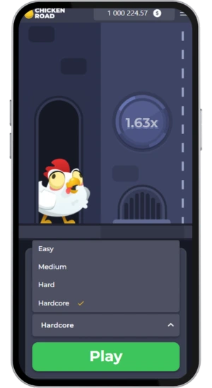 Chicken Road wybór poziomu