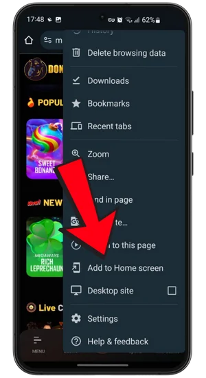 Chrome share icon for Chicken Road
