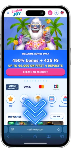 Visit the Basswin Website and Tap Share