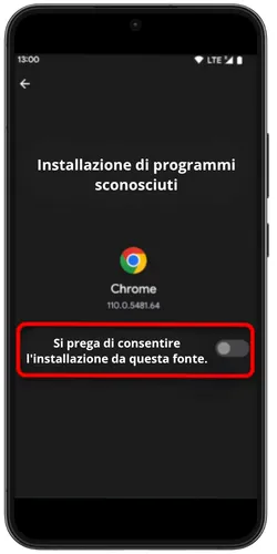 Conferma download