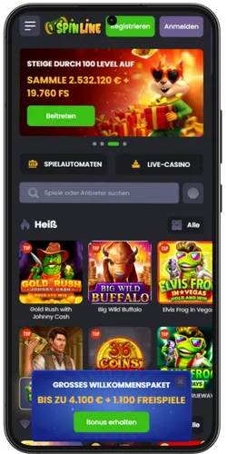 Visit site and open menu
