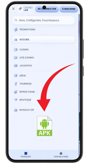 Bouton de téléchargement Chicken Road APK