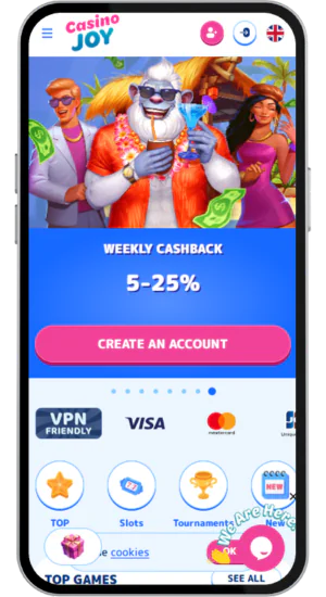 Casino homepage