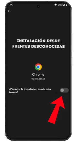 Ventana de Android pidiendo confirmar la descarga de la app