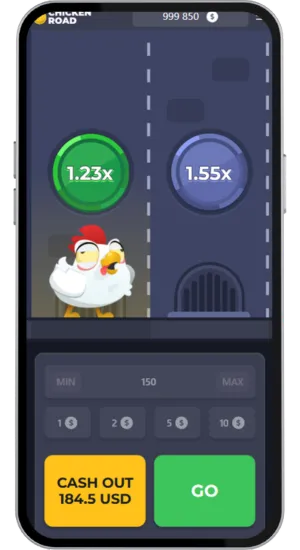 Chicken Road 1.55x stap