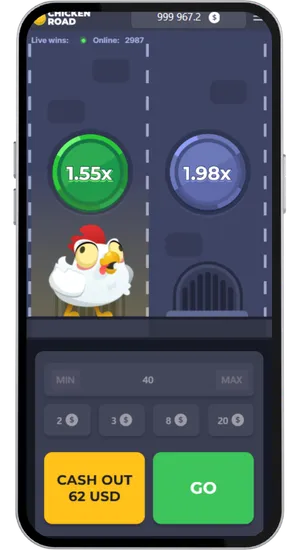 Il pollo continua a camminare verso un moltiplicatore più alto Chicken Road